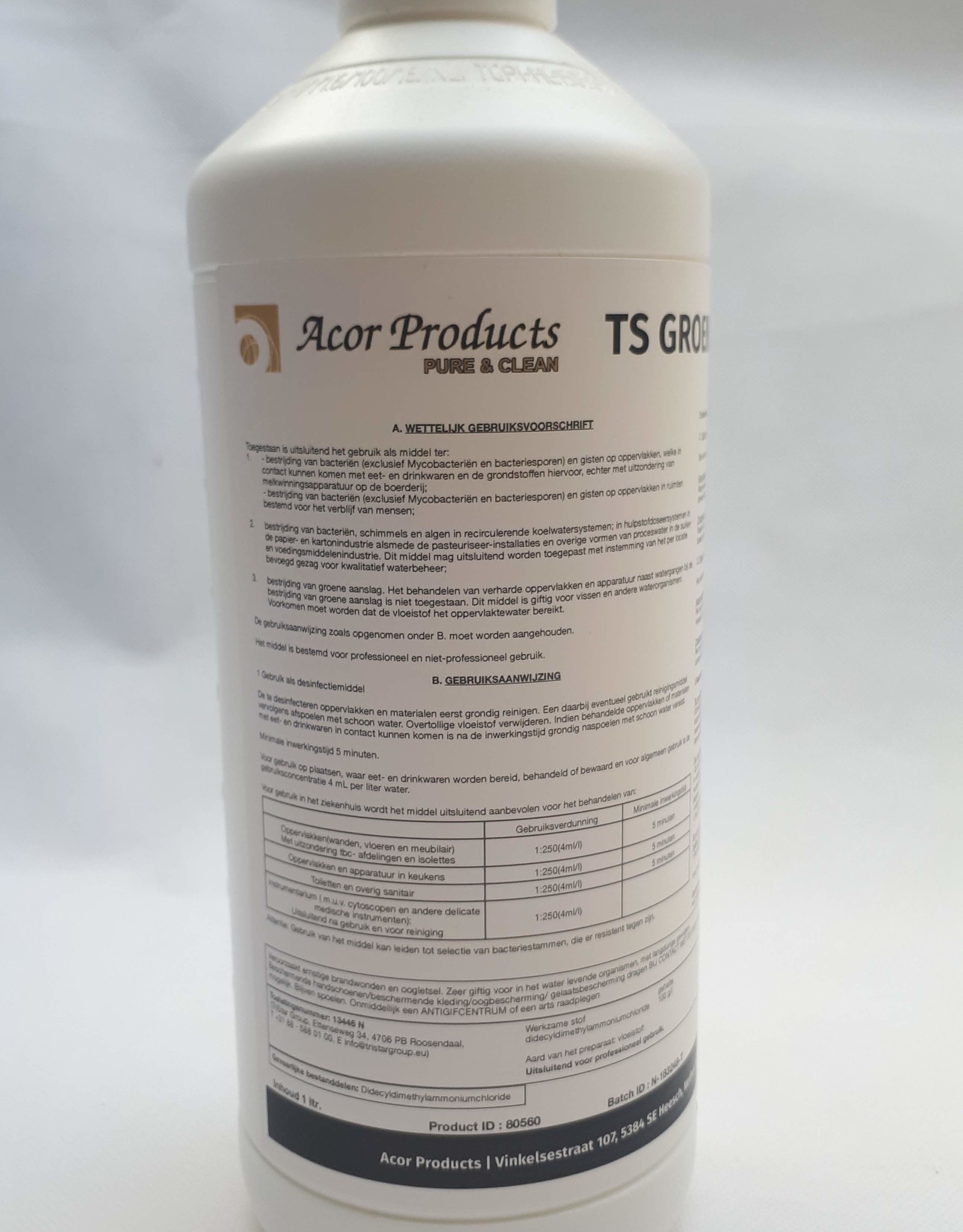 ACOR Groene Aanslag Verwijderaar 1L | Snel resultaat