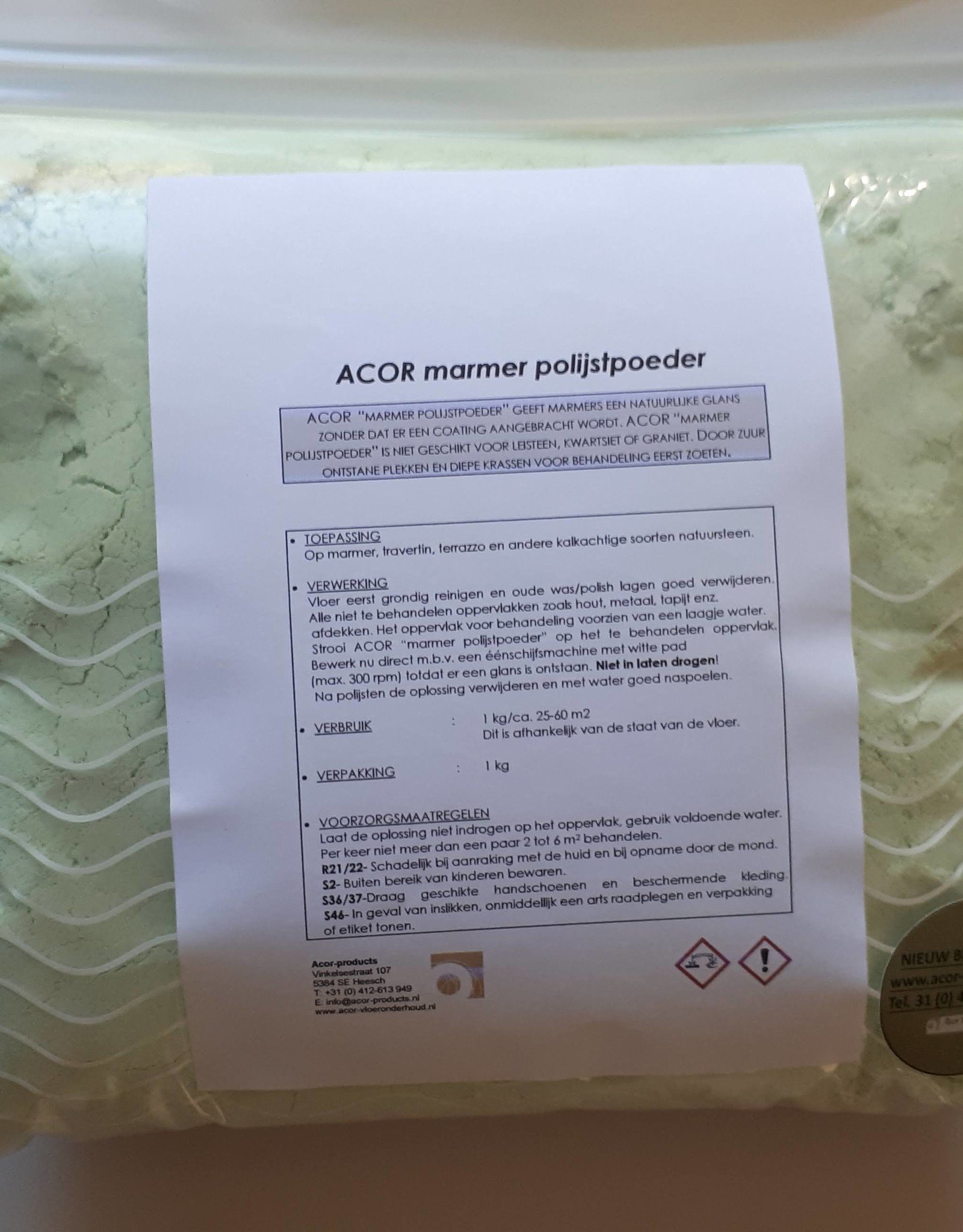 ACOR ACOR Polijstpoeder 1 kg – glansherstel natuursteen