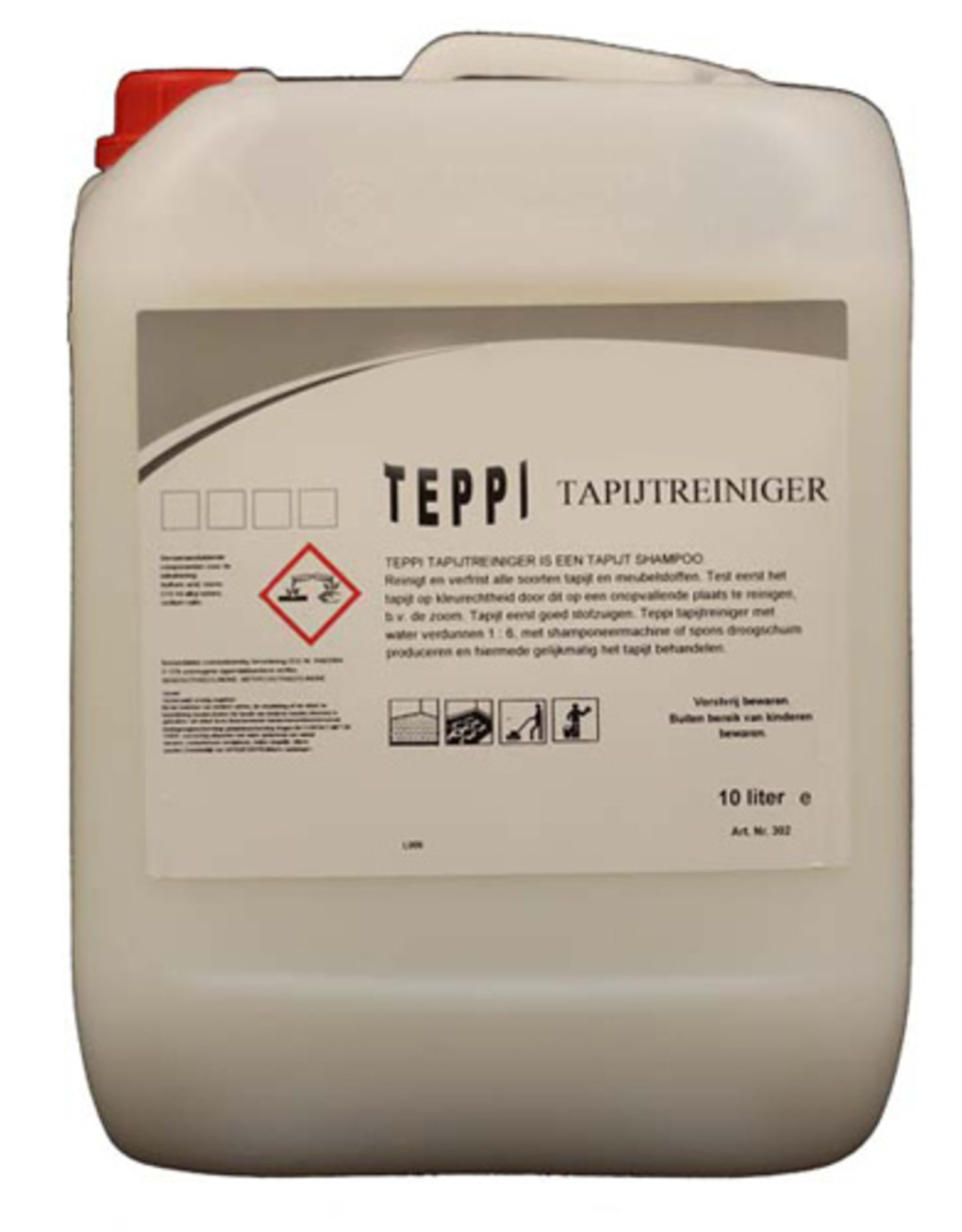 Teppi Teppi Tapijtreiniger 10 ltr. Voor alle soorten tapijt en meubelstoffen.