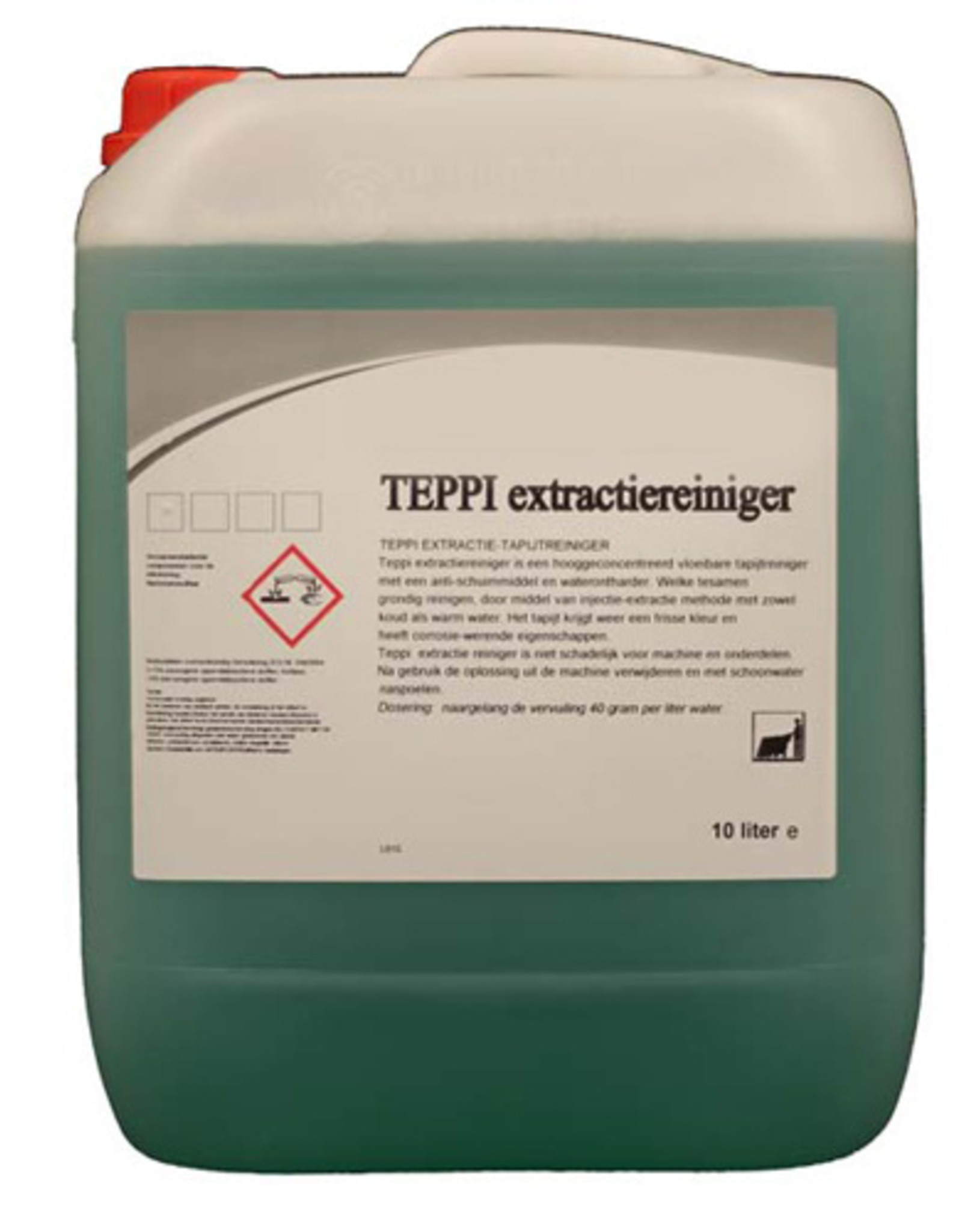 Teppi Teppi Extractiereiniger 10 ltr. Voor hooggeconcentreerde vloeibare tapijtreiniging.<br />
vloeibare tapijtreinig