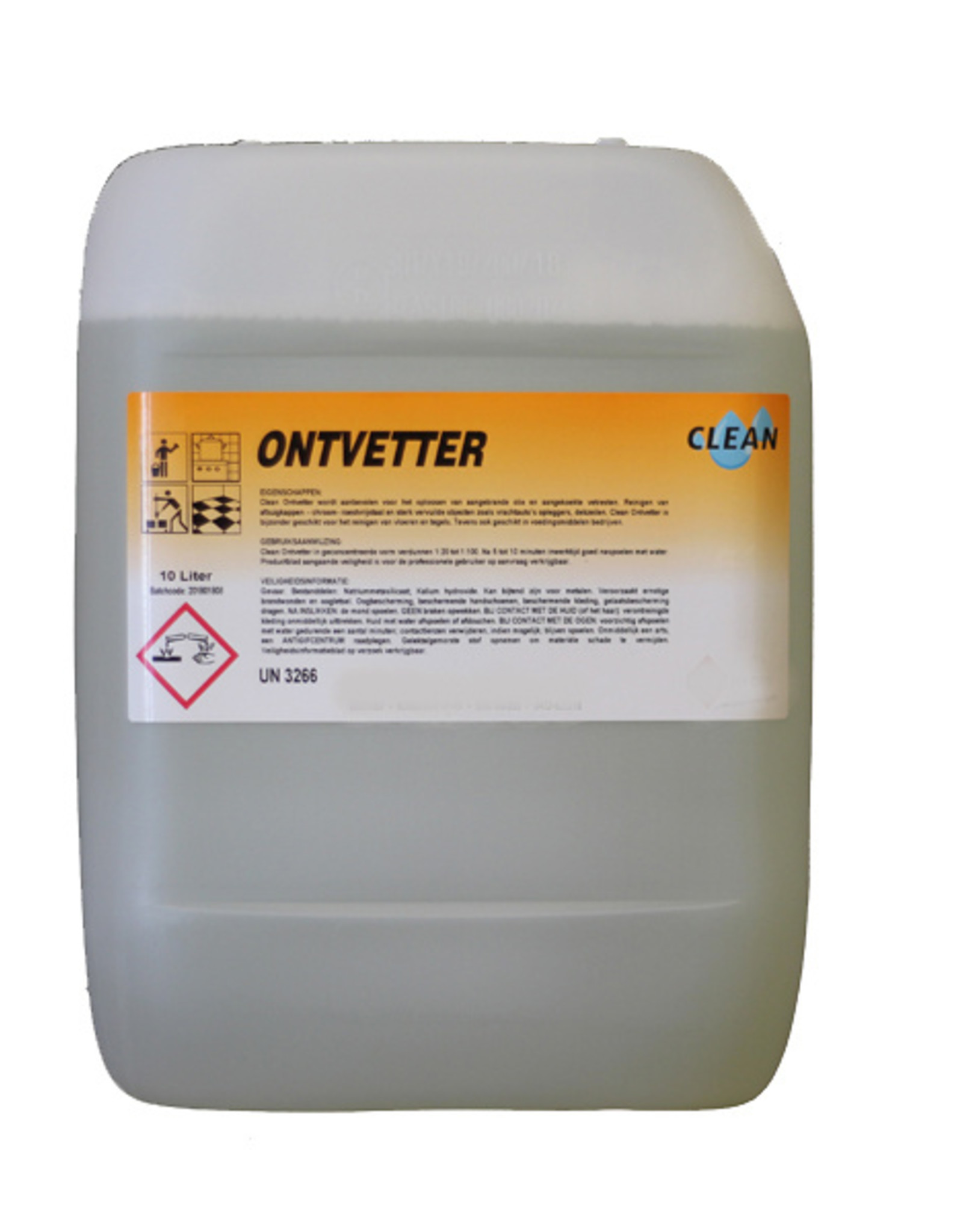 CLEAN Clean Ontvetter 10L – Krachtig tegen vet en vuil