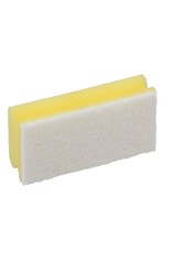 Exive Schuurspons 70x130x43mm geel met witte pad