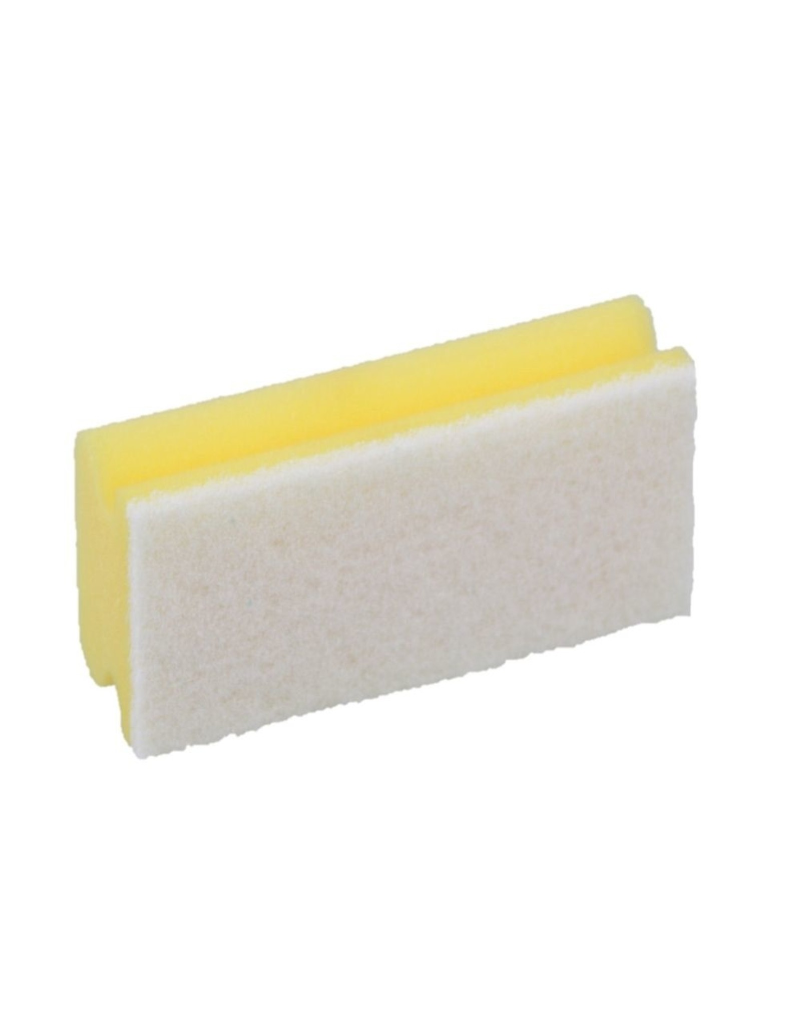 Exive Schuurspons 70x130x43mm geel met witte pad