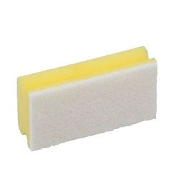 Exive Spons met greep. 7x14,5x4,3cm. geel