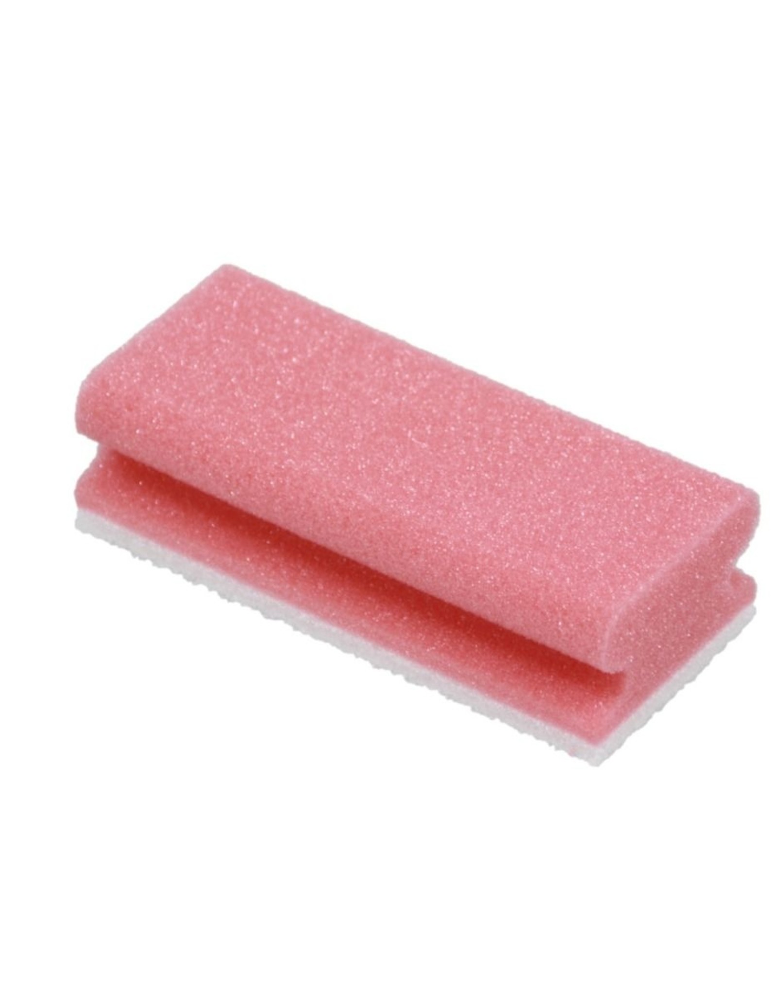 Exive Spons m.greep. 7x14,5x4,3cm. roze, witte krasvrije pad (5st)