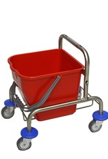 ACOR Rolemmer 17 liter verchroomd onderstel, emmer 1x17 ltr. Incl. pers