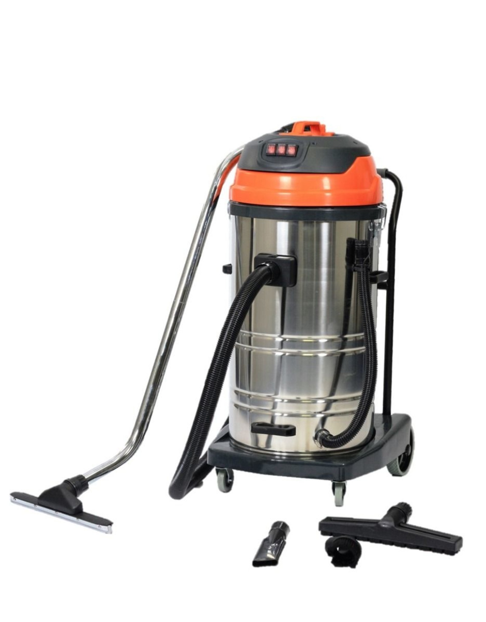 Exive Stof,-waterzuiger 3000W. rvs ketel 80 ltr. oranje JM 775