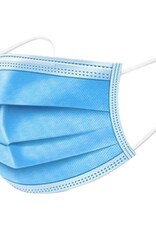 Kaimeijia Mondmaskers 3-laags met elastiek doosje á 50 stuks blauw