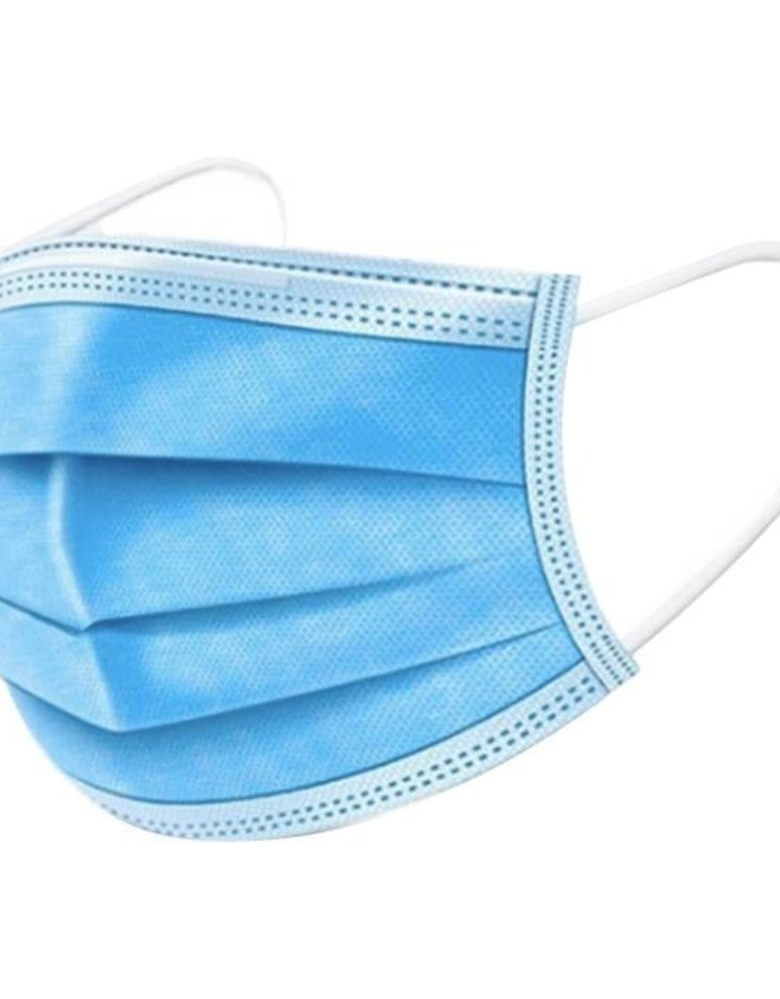 Kaimeijia Mondmaskers 3-laags met elastiek doosje á 50 stuks blauw