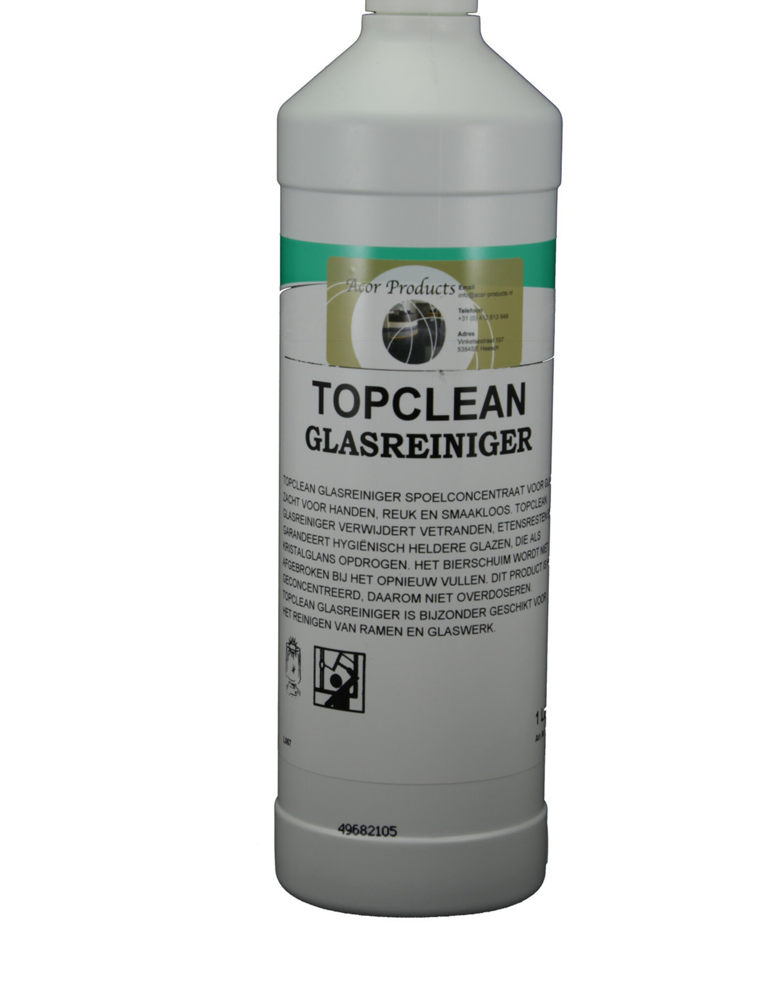 PUDOL Topclean Glasreiniger 1 ltr. Hoog geconcentreerd.