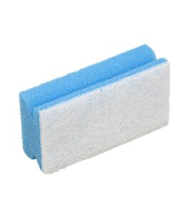 Spons m.greep.7x13,5x4 cm. blauw witte krasvrije pad