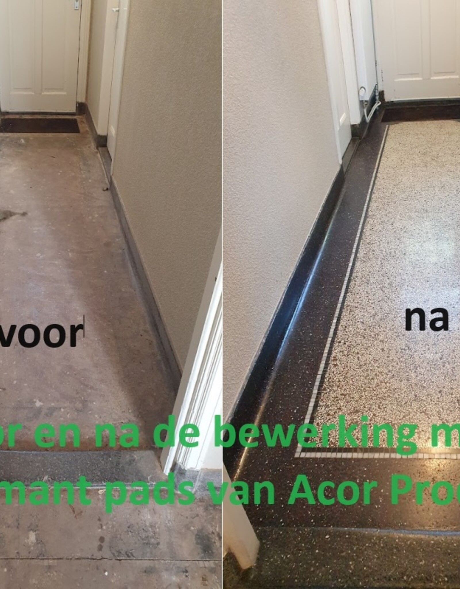 ACOR Renovatie set diamantpads voor bijna elke vloer.