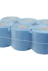 MIDI Midi poetspapier cellulose blauw 1-laags 300 meter 6 rol