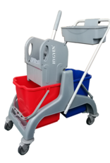 ACOR Rolemmer Acor 2x17 liter met pers en duwbeugel