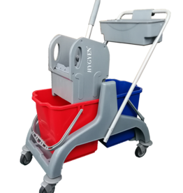 ACOR Rolemmer ECO 2x17 liter met pers en duwbeugel