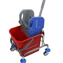 ACOR Rolemmer 17 liter verchroomd onderstel, emmer 1x17 ltr. Incl. pers