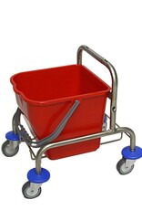 ACOR Rolemmer 17 liter RVS onderstel incl multipers, strengenmop, mopklem en telescoopsteel.Excl.duwbeugel