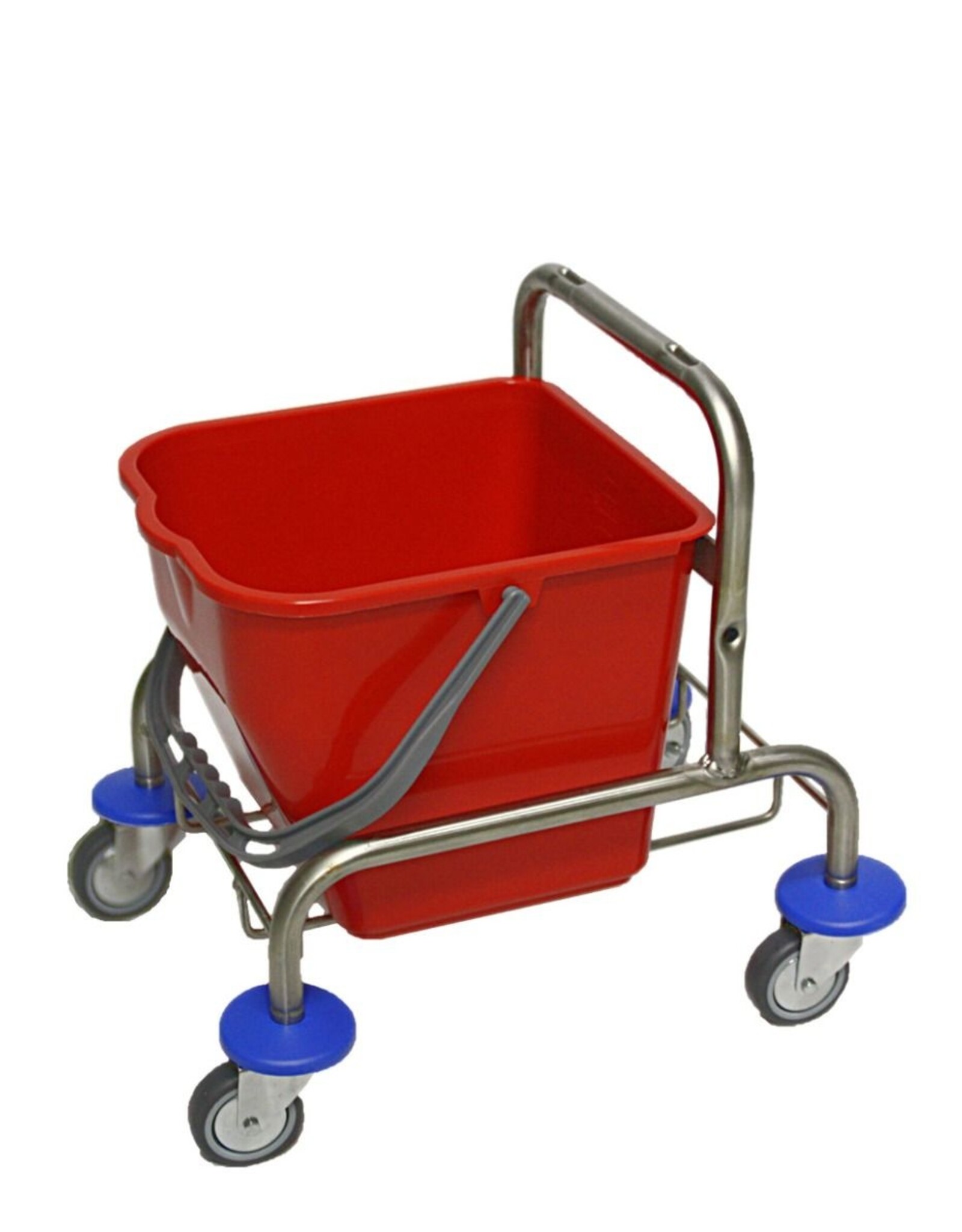 ACOR Rolemmer 17 liter RVS onderstel incl multipers, strengenmop, mopklem en telescoopsteel.Excl.duwbeugel