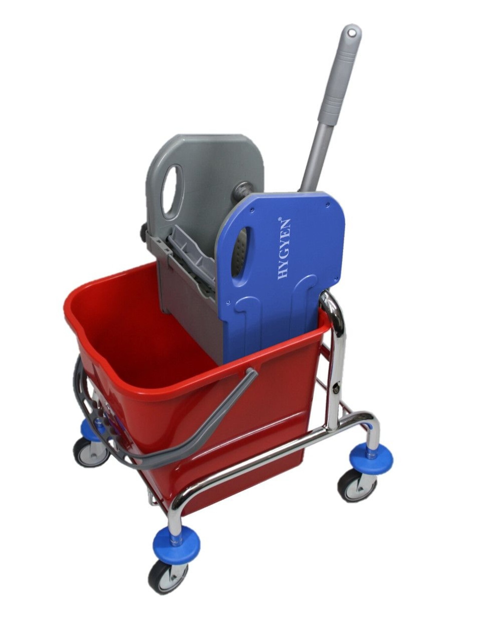 ACOR Rolemmer 17 liter RVS onderstel incl multipers, strengenmop, mopklem en telescoopsteel.Excl.duwbeugel