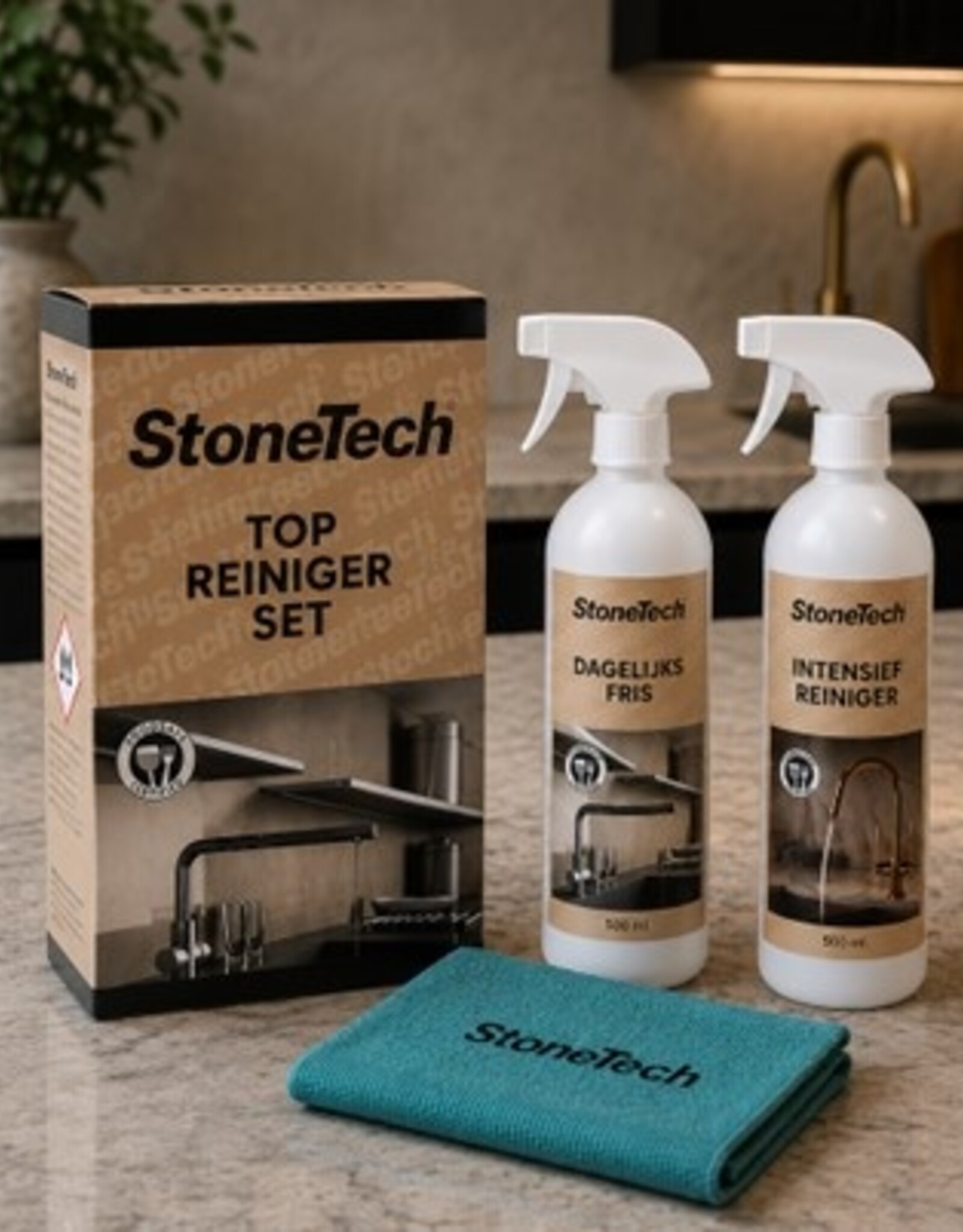 StoneTech StoneTech Top reiniger set voor werkbladen – 2 x 500 ml