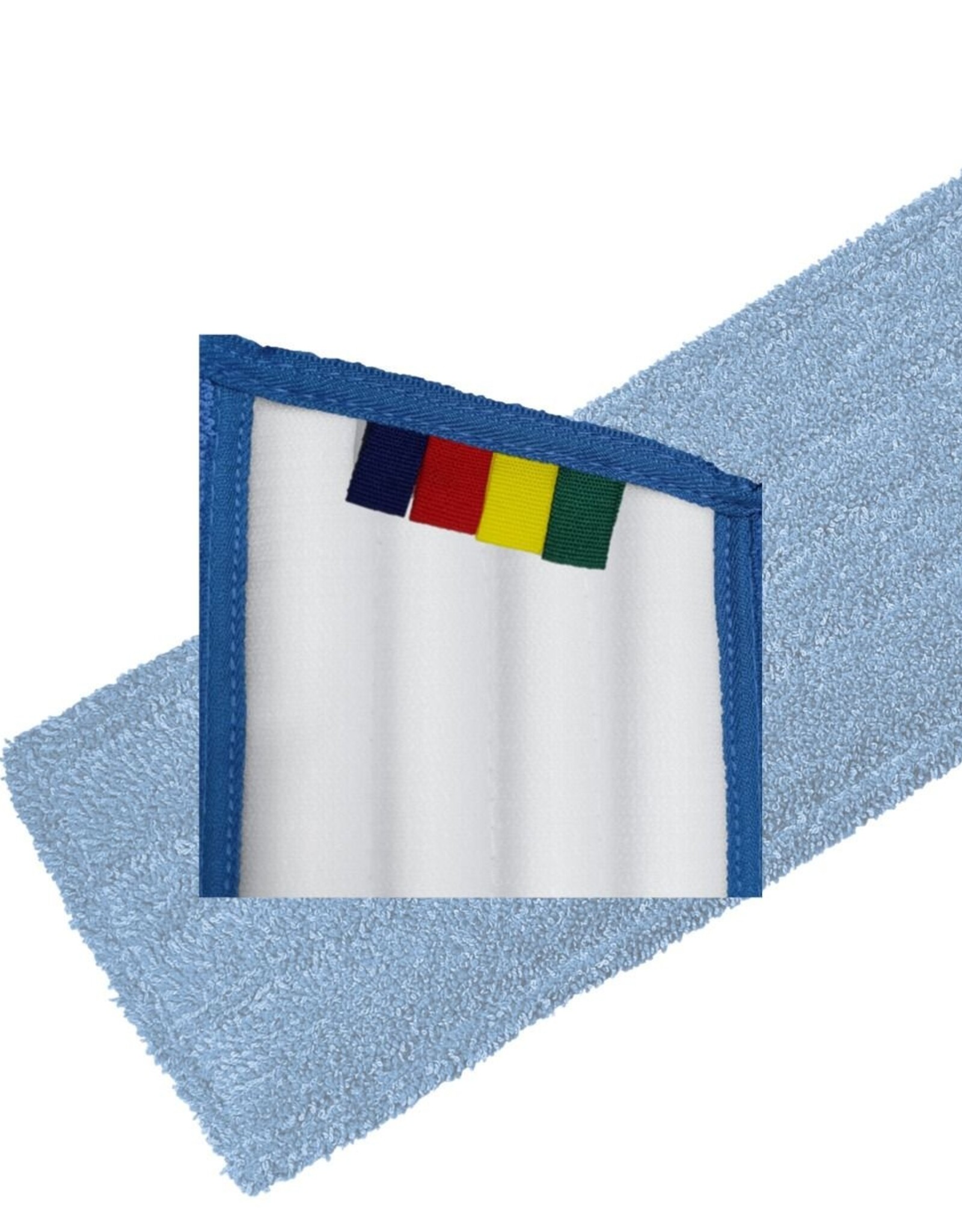 HYGYEN HYGYEN MF Mop blauw serie wings 2-rings en pockets 40cm