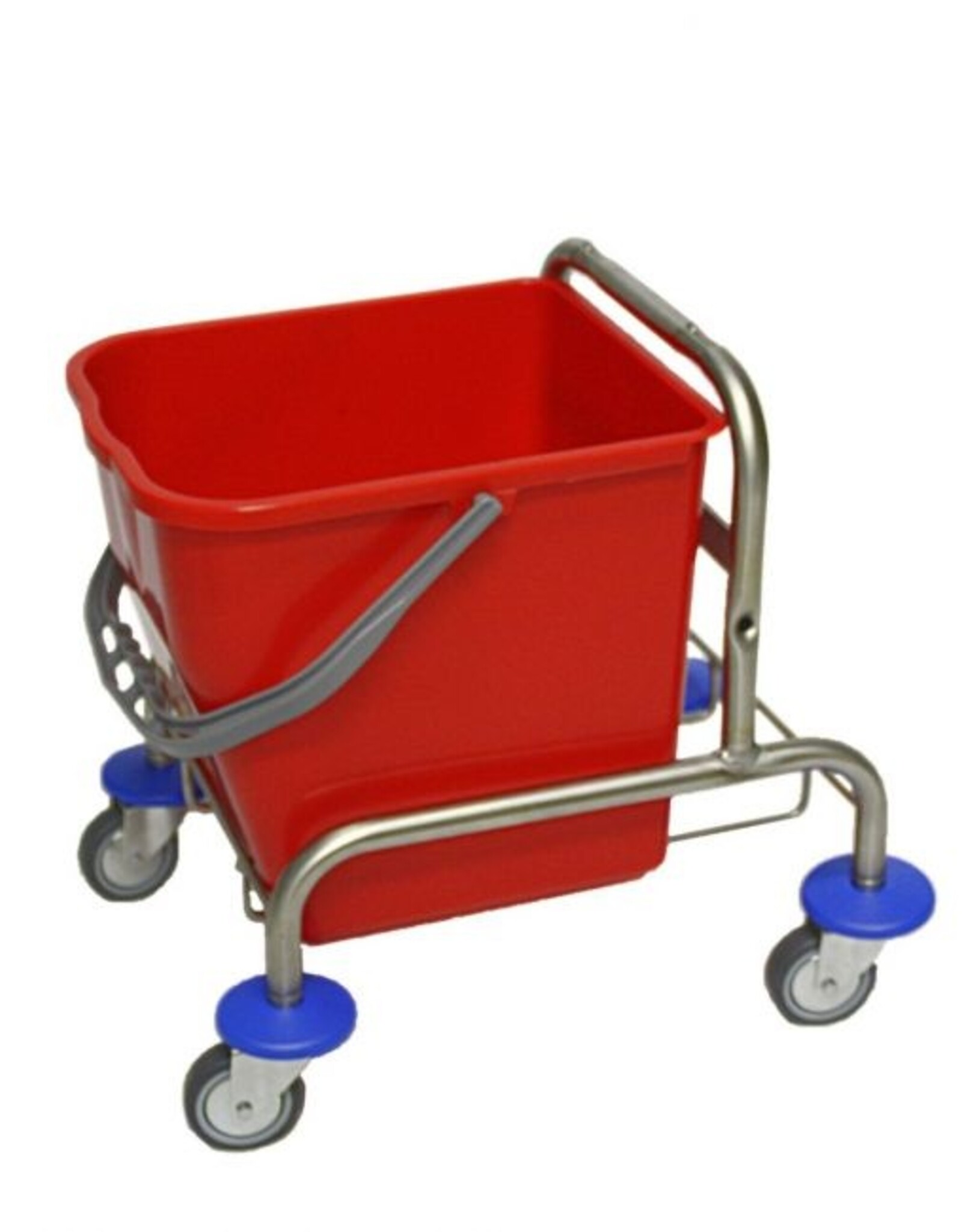 ACOR Rolemmer 25 liter RVS onderstel incl multipers, strengenmop, mopklem en telescoopsteel.Excl.duwbeugel