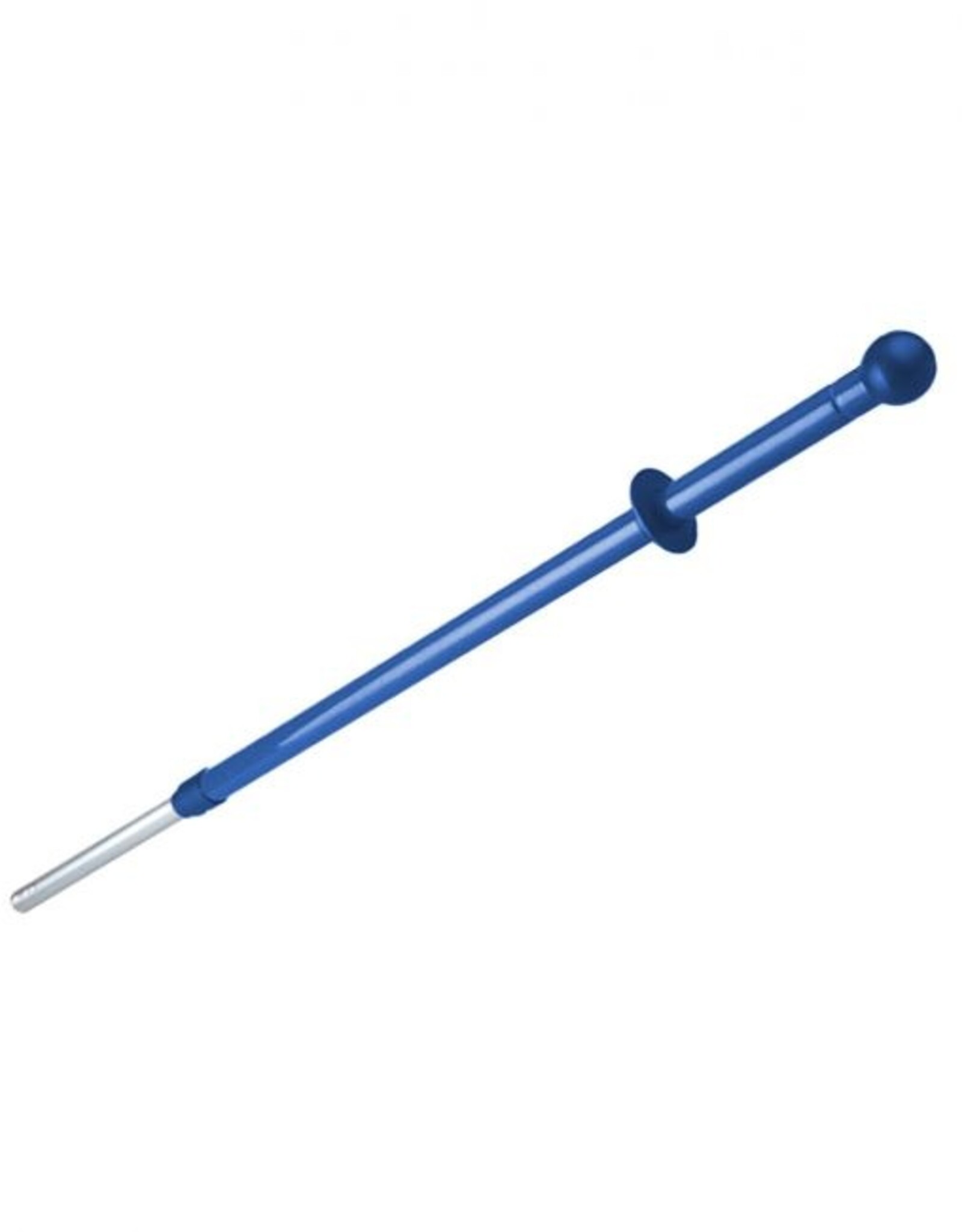 Exive Telescoopsteel alu. met ergoknop blauw 3 gaten 98-160 cm.