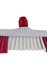 Falcon Luiwagen kunststof Rood/Wit met baard en steelhouder 23 cm