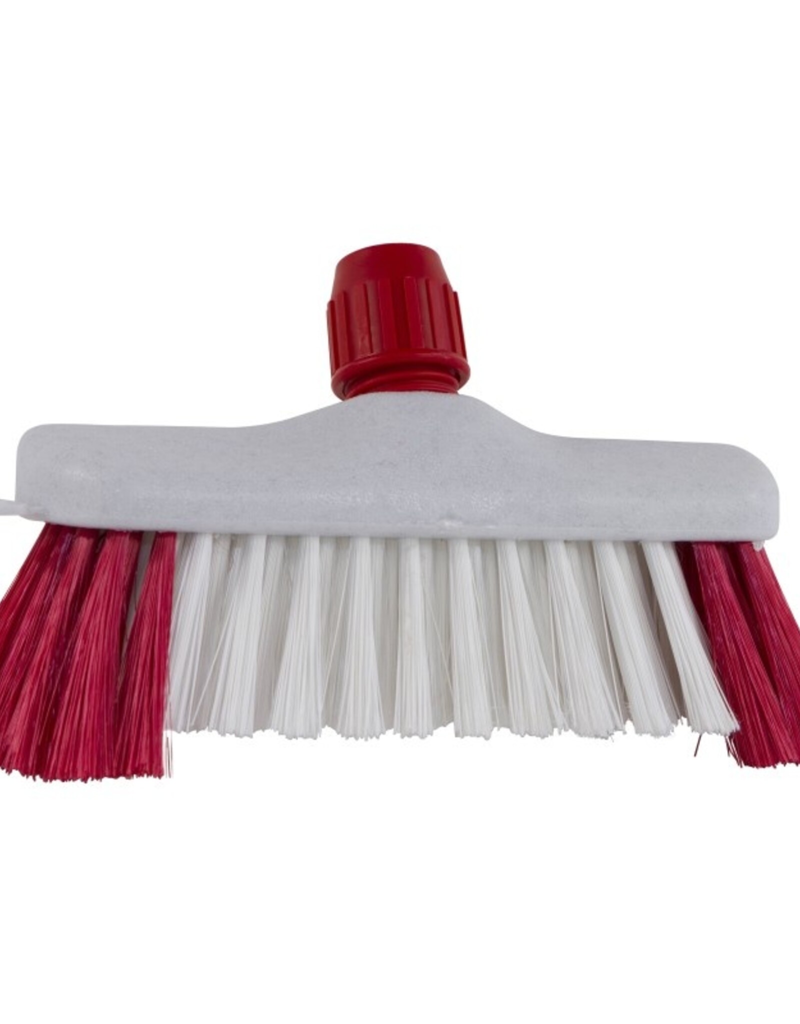 Falcon Luiwagen kunststof Rood/Wit met baard en steelhouder 23 cm