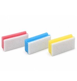 Exive Krasvrije schuurspons met witte pad 70 × 130 × 43 mm – pak 10 stuks