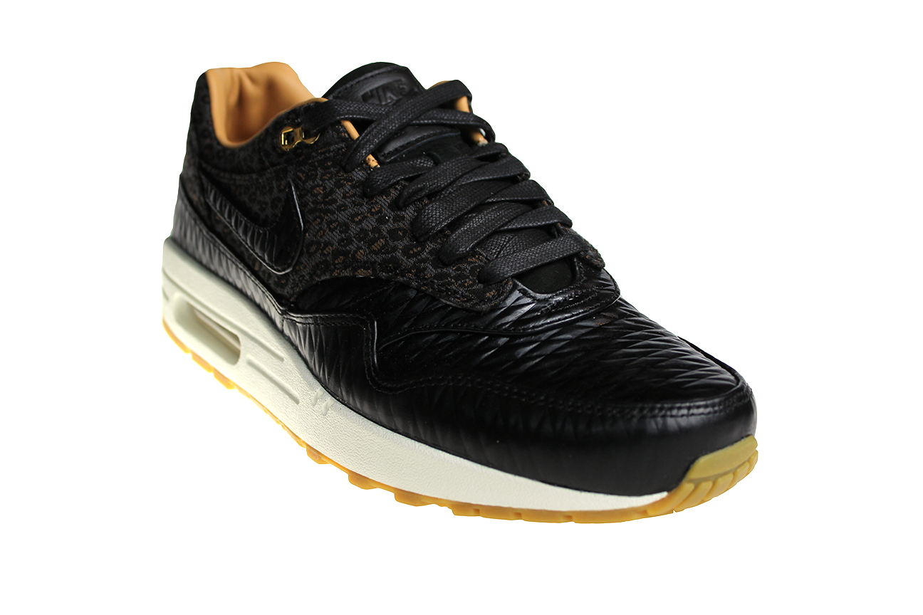 Nike Air Max 1 FB Woven Leopard 616315 001 | Sneakerpaleis Nike Air Max 1 FB Woven “Leopard” – Black & Metallic Gold