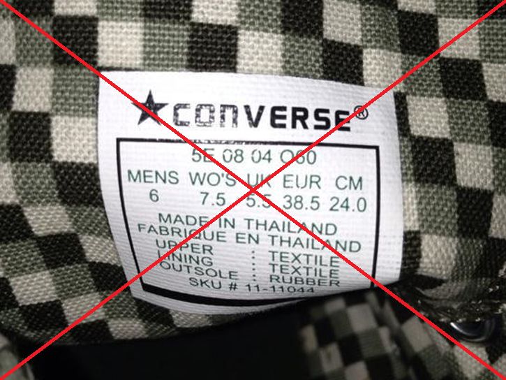 converse size 7 in cm