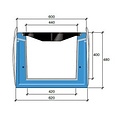 Stradal Grate channel HRI 500-400 with cast iron BANANA grid. L = 0.75m, class D, 400KN