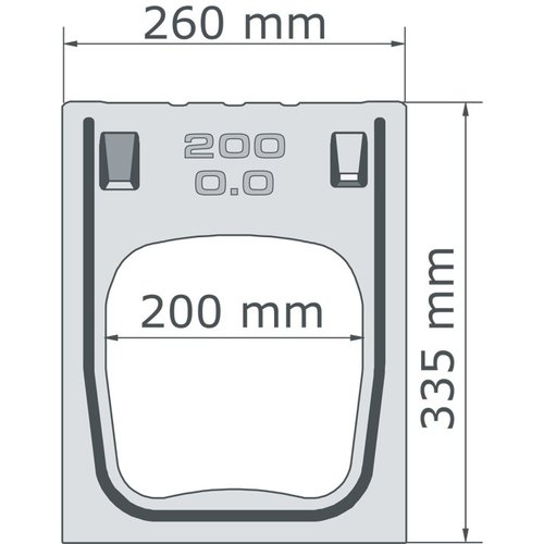 BG-Graspointner Zandvanger bovendeel 200mm breed. One 200/0. L=1m. F900KN