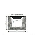 Delta Betonnen afwateringsgoot Delta-U 3025. Klasse F, 900KN. Inliggend rooster. L=2m