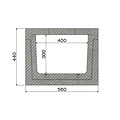 Delta Concrete drainage gutter Delta-U 4030. Class D, 400KN. Inset grid. L=3m