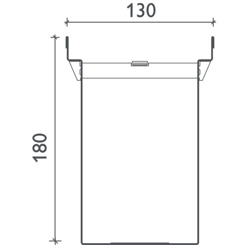 BG-Graspointner Dach- und Fassadenrinne Flex FA RB130. L=1m, H=180mm. Verzinkter Stahl