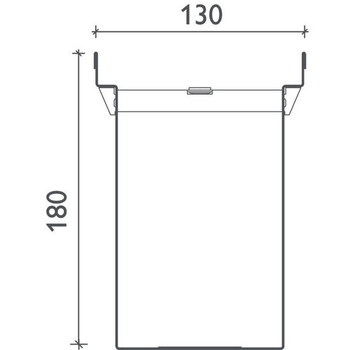 BG-Graspointner Stalen dak- en gevelgoot Flex FA RB130. L=2m. Bxh=130x180mm