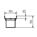 BG-Graspointner Dach- und Fassadenrinne Flex FA RB100. L=1m, H=100mm. Verzinkter Stahl