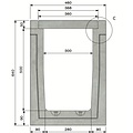 Delta Betongitterrinne Delta-U 3050. Klasse A, 15KN. Eingesetztes Gitter. L=3m