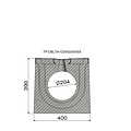 Delta Verholen goot 200mm. L=2m. D400. Tussenbrug staal, omranding staal