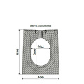 Delta Concrete concealed gutter Delta-O 200/300mm. L=2m. Class D, 400KN