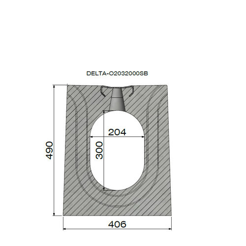 Delta Betonnen verholen goot Delta-O 200/300mm. L=4m. Klasse D, 400KN