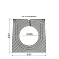 Delta Concrete concealed gutter Delta-O 300mm. Series 3. L=4m. Class F, 900KN