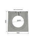 Delta Concrete concealed gutter Delta-O 300mm. L=4m. Class D, 400KN