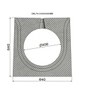 Delta Verholen goot 400mm. L=4m. F900. Tussenbrug beton, omranding beton