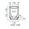 BG-Graspointner Kabelgoot 100mm breed. Connect G100/10. L=1m. E600KN