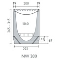 BG-Graspointner Cable tray Filcoten Connect G200/5. L=1m. Class E, 600KN