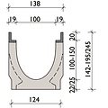 BG-Graspointner Kabelgoot 100mm breed. Connect G100/10. L=0,5m. E600KN