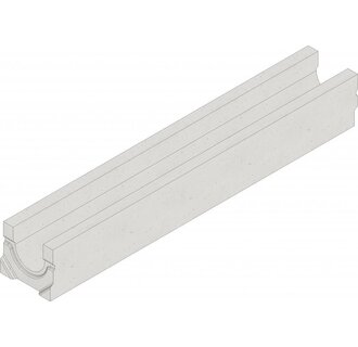 Drainage channel Faserfix Standard E 100 type 01. Length 1m, height 140mm